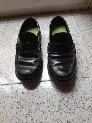 Mocasines de Piel Hombre Negros