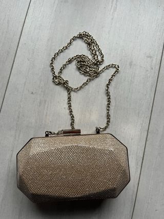 Bolso clutch Lefties dorado