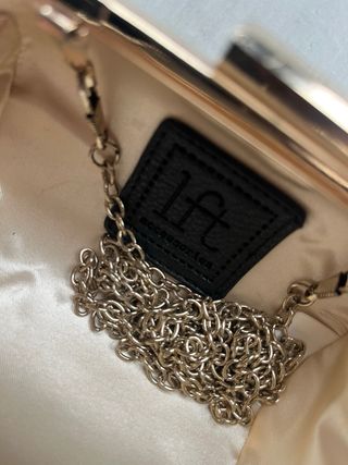 Bolso clutch Lefties dorado