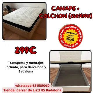 Canapé + Colchón 150x190