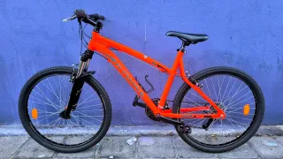 Bicicleta Btwin 26 Aluminio Naranja