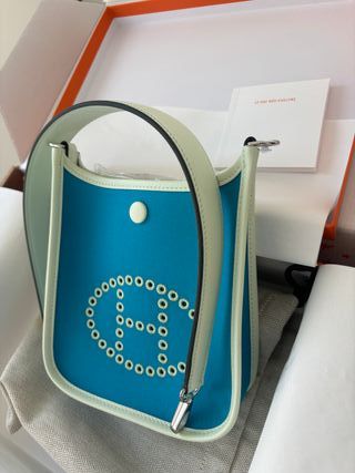 Hermès Bandolera Evelyne Neo 16 Azul