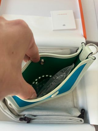 Hermès Bandolera Evelyne Neo 16 Azul