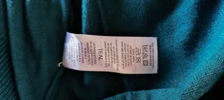 Jersey punto fino Dunnes Stores verde azulado L