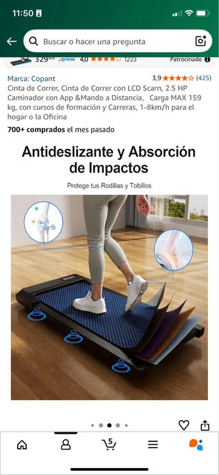 Cinta de Correr caminador