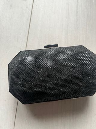 Bolso Clutch Lefties Negro Brillante