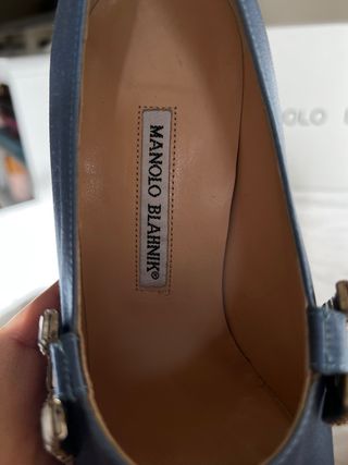 Manolo Blahnik Zapatos Stanisla 105 Raso Cristales