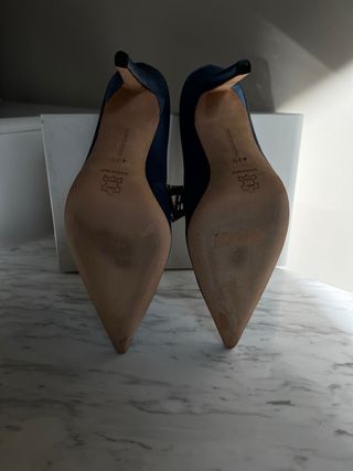 Manolo Blahnik Zapatos Stanisla 105 Raso Cristales
