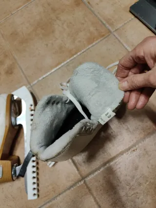 Patines de Hielo Blancos Talla 38