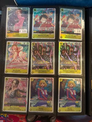 Carte One Piece Inglesi - Set di 9 carte