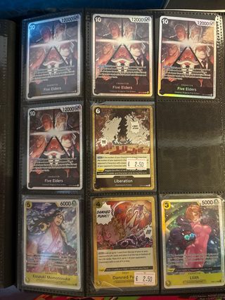 Carte One Piece Inglesi - Set di 9 carte