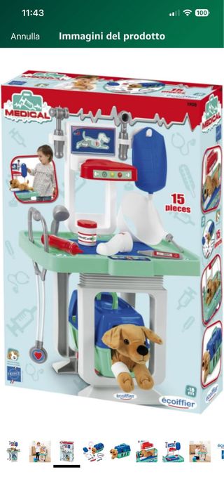 Centro Veterinario Ecoiffier 15 pezzi