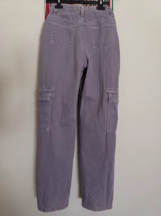 Jeans Cargo Kiabi Viola Bambina 12 Anni