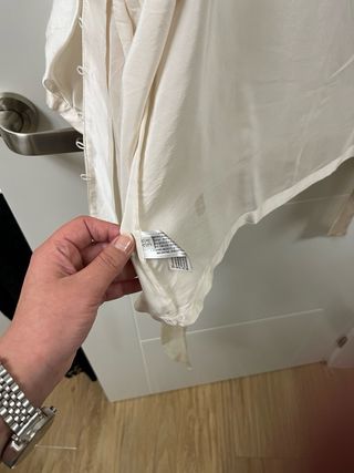 Blusa Massimo Dutti Beige Talla S