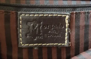 Bandolera de piel marrón