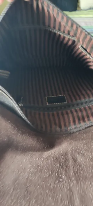 Bandolera de piel marrón