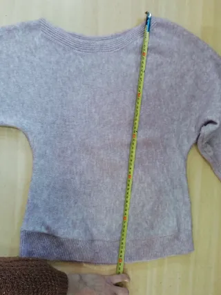 Jersey Bershka asimétrico lila Talla M