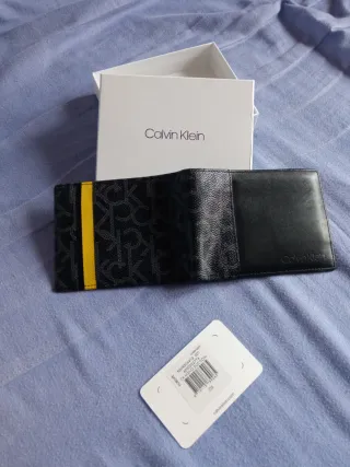 Cartera Calvin Klein Negra Original