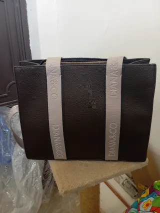 Borsa DIANA&CO marrone mai usata
