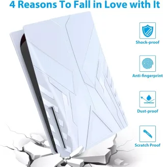 Cover PS5 ABS Bianco Faceplate Mooroer