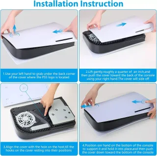 Cover PS5 ABS Bianco Faceplate Mooroer