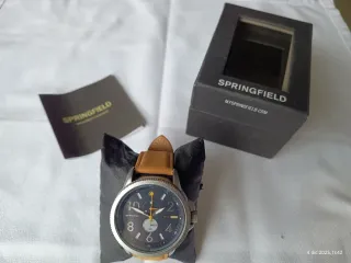 Reloj Springfield Negro y Marrón