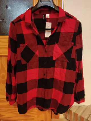 Camisa mujer cuadros H&M sin estrenar T40