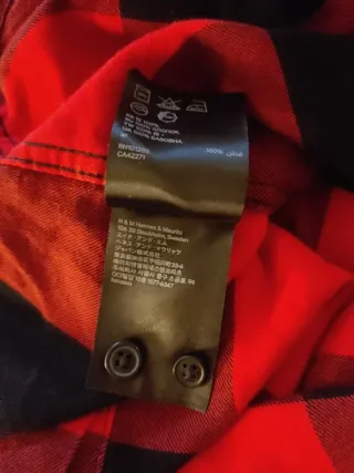 Camisa mujer cuadros H&M sin estrenar T40