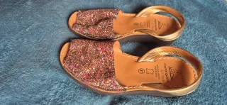 Sandalias Menorquina Glitter Talla 37