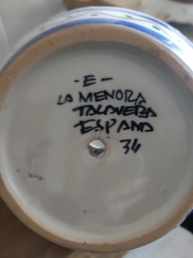 PALMATORIA VINTAGE CERÁMICA TALAVERA