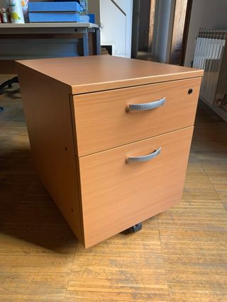 Cabinet da ufficio con ruote in metallo e acciaio