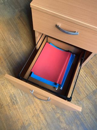 Cabinet da ufficio con ruote in metallo e acciaio