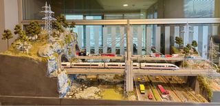 Maqueta ferroviaria completa