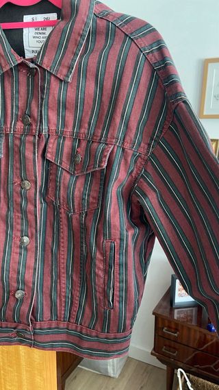 Chaqueta vaquera de rayas