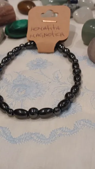 Pulsera Hematita Magnética Natural