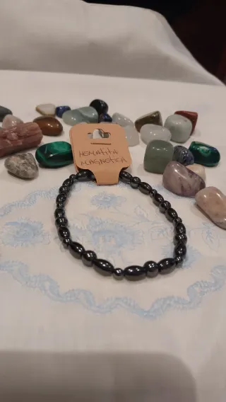 Pulsera Hematita Magnética Natural