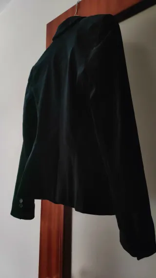 Americana terciopelo azul marino