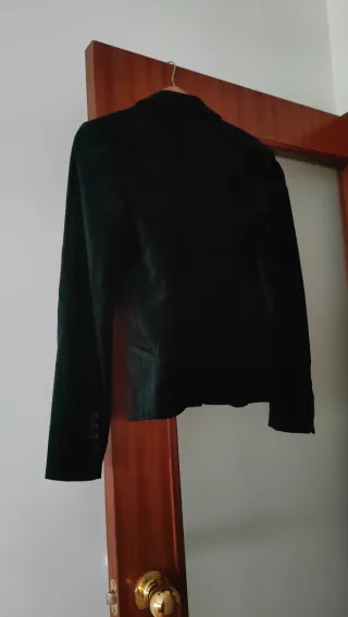 Americana terciopelo azul marino