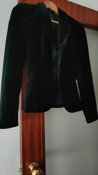 Americana terciopelo azul marino