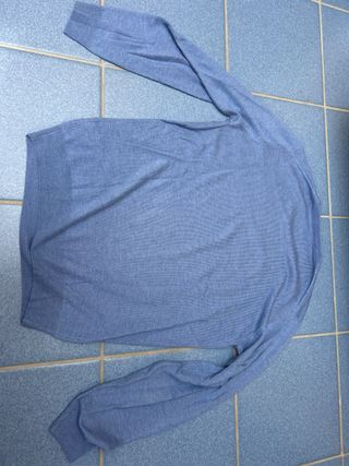 Maglione Lana Made in Italy Blu Taglia 52 (ITA)