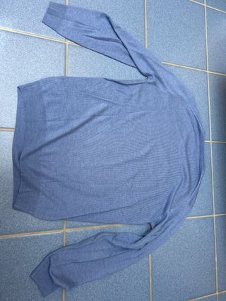 Maglione Lana Made in Italy Blu Taglia 52 (ITA)