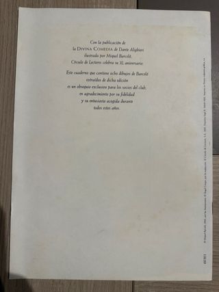 Divina Comedia ilustrada por Miquel Barceló