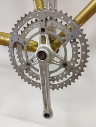 Cuadro de bici de carretera dorado OLIMPO TALLA 52