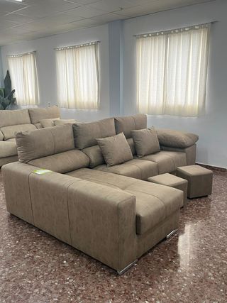 Sofá chaise longue con asientos deslizantes NUEVO
