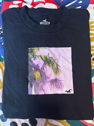 Camiseta Hollister Manga Larga Talla M