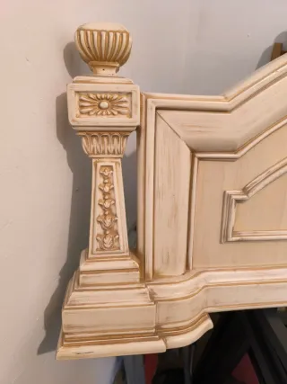 Cabecero de cama beige