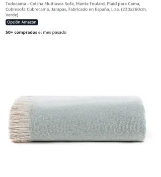 Colcha multiusos sofá/cama verde