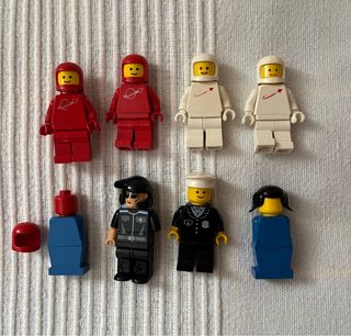 Lego Lote 7 Bonecos Espaciais e Policiais