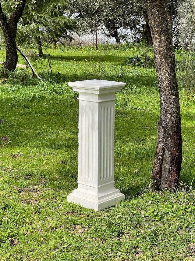 Columna Clásica Dórica de Escayola - 90x30x30cm