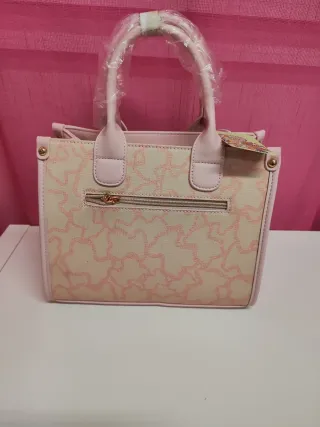 Bolso Beige y Rosa